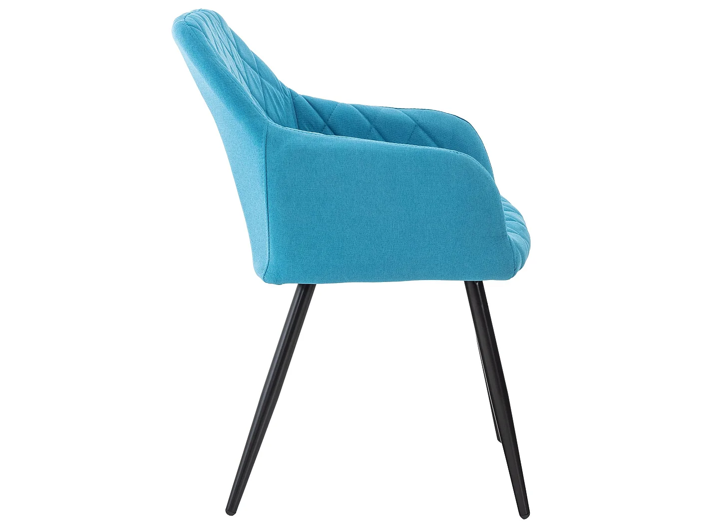 Chaise gondole - Tissu & Métal - Turquoise - Shila
