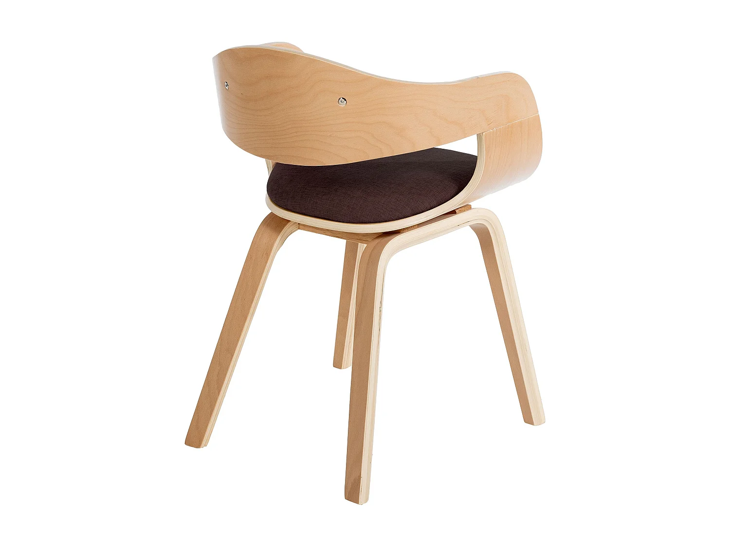 Lot de 2  chaises avec accoudoirs - Tissu - Nature / Marron - Kingston