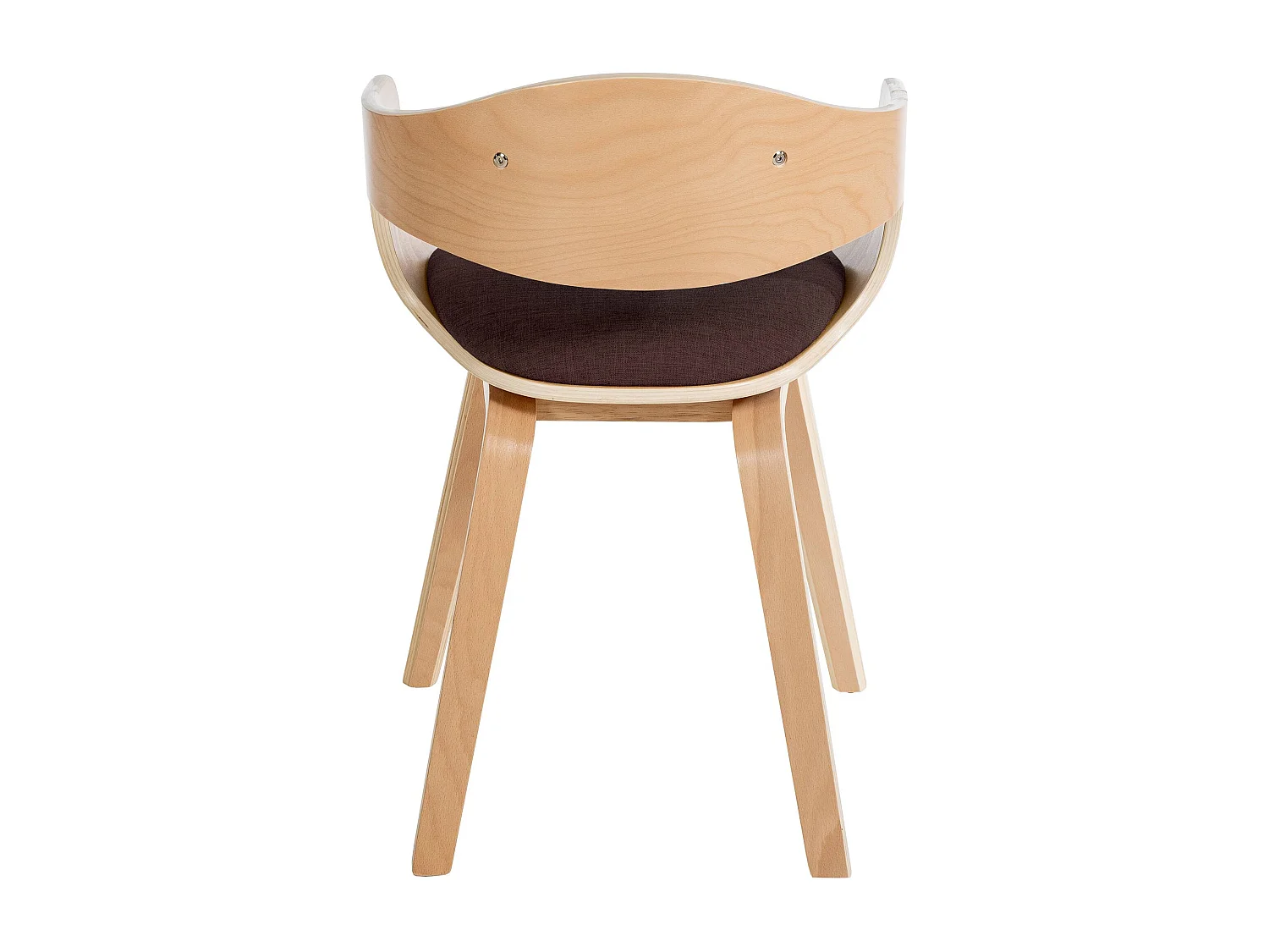 Lot de 2  chaises avec accoudoirs - Tissu - Nature / Marron - Kingston