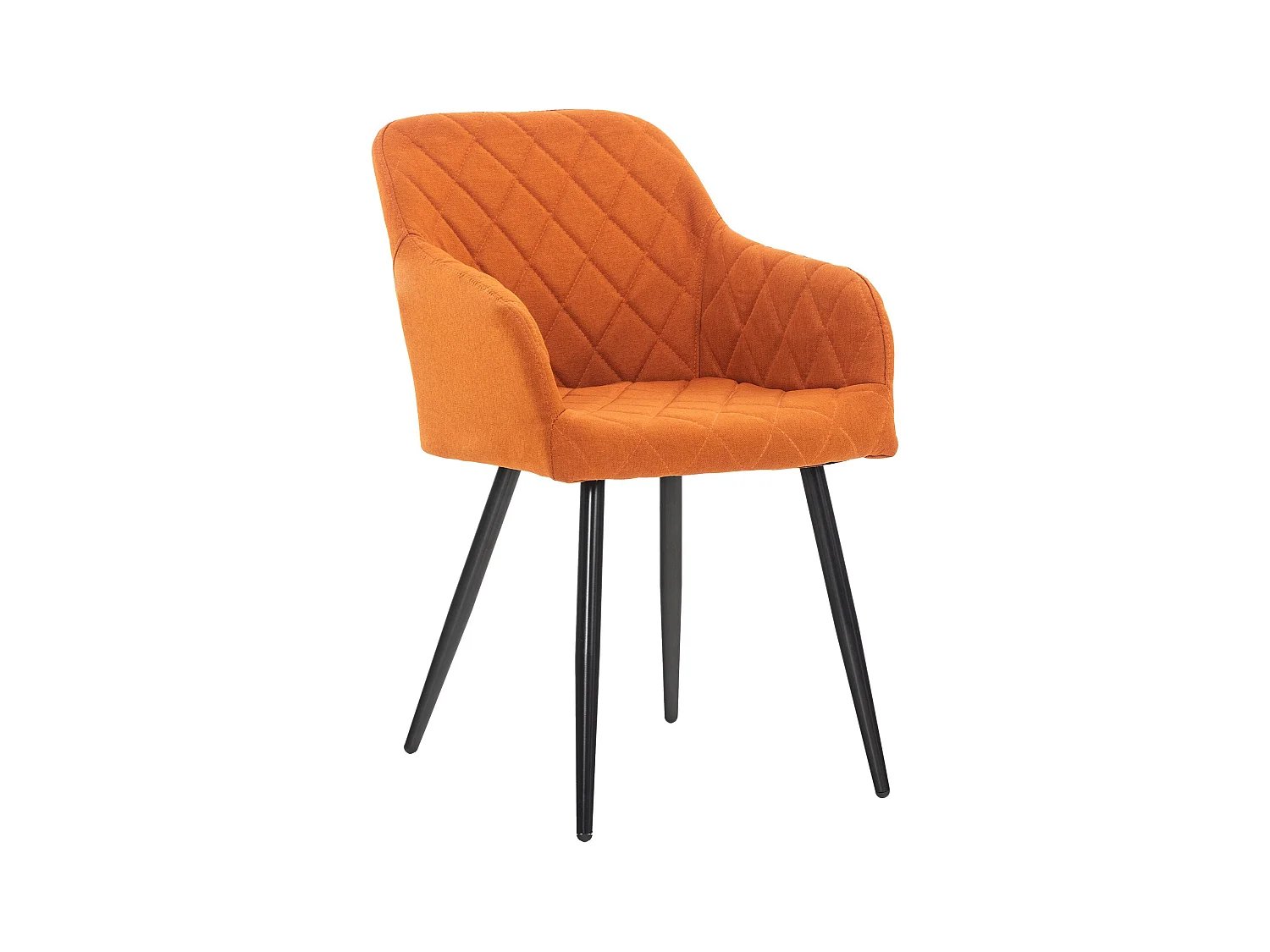 chaises avec accoudoirs - Tissu - Orange - Shila