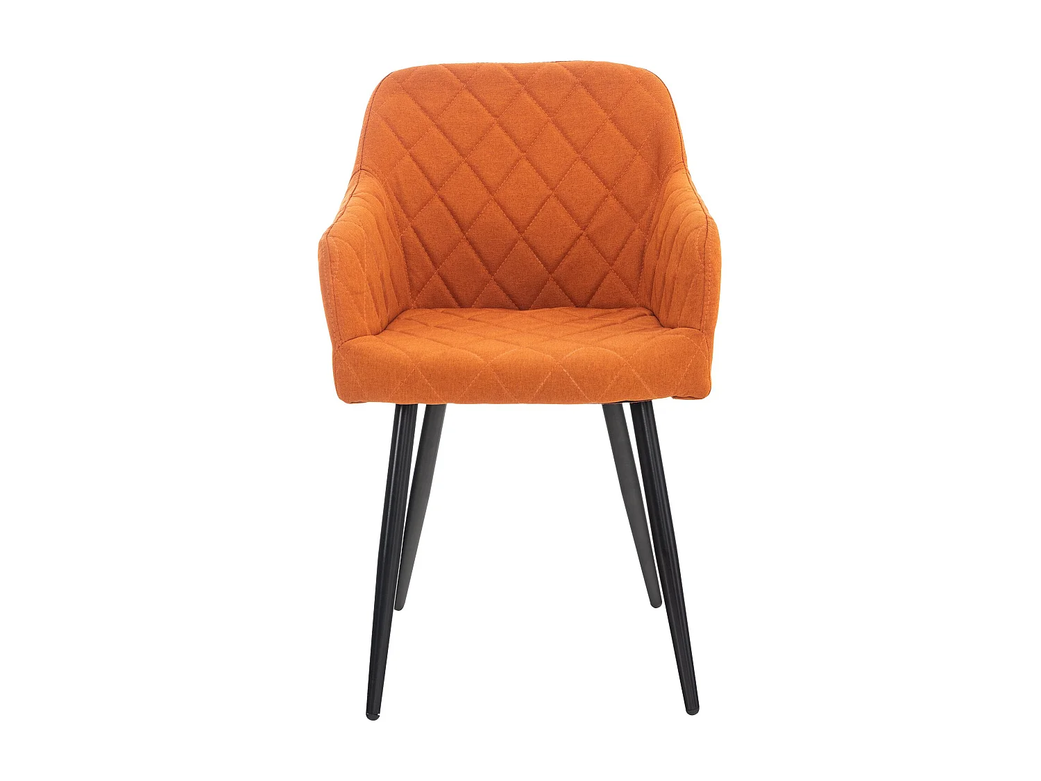 Stuhl mit Armlehnen - Stoff - orange - Shila