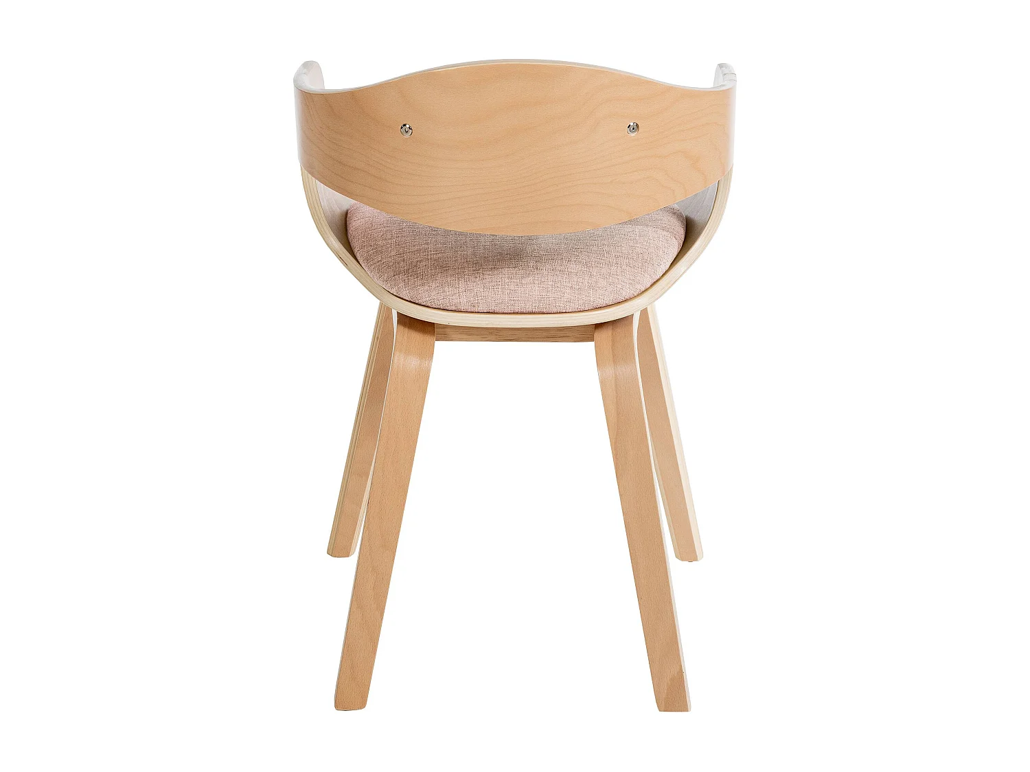 Lot de 2  chaises avec accoudoirs - Tissu - Nature / Crème - Kingston