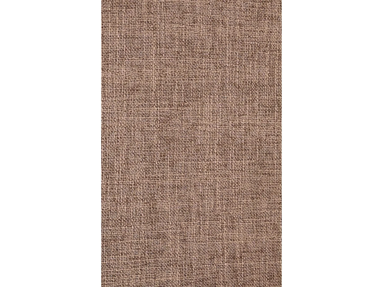 Lot de 2  chaises avec accoudoirs - Tissu - Noyer / Crème - Kingston