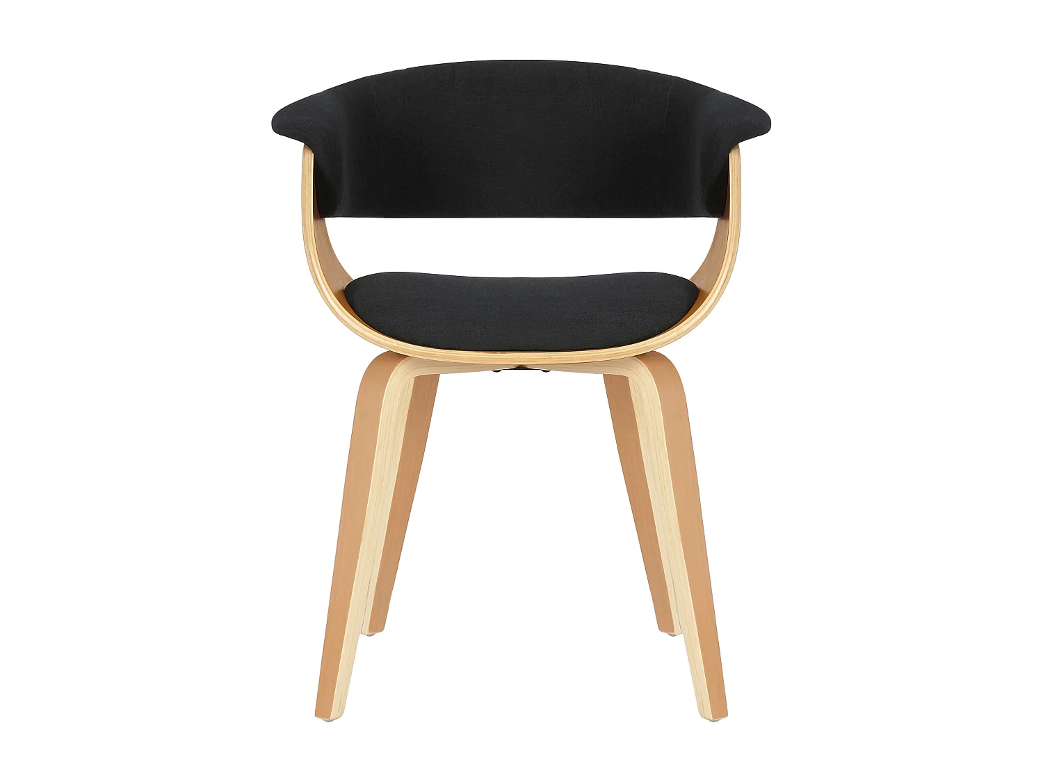 chaise salle à manger - Tissu & Nature - Noir - Bruce