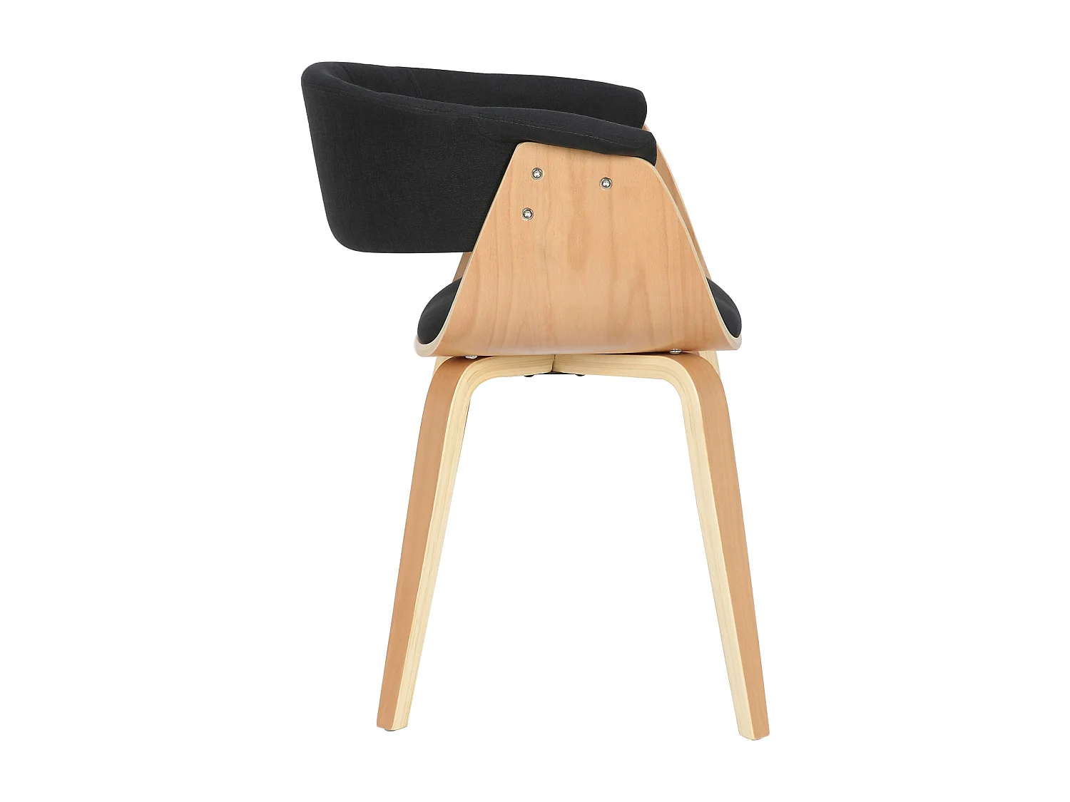 chaise salle à manger - Tissu & Nature - Noir - Bruce