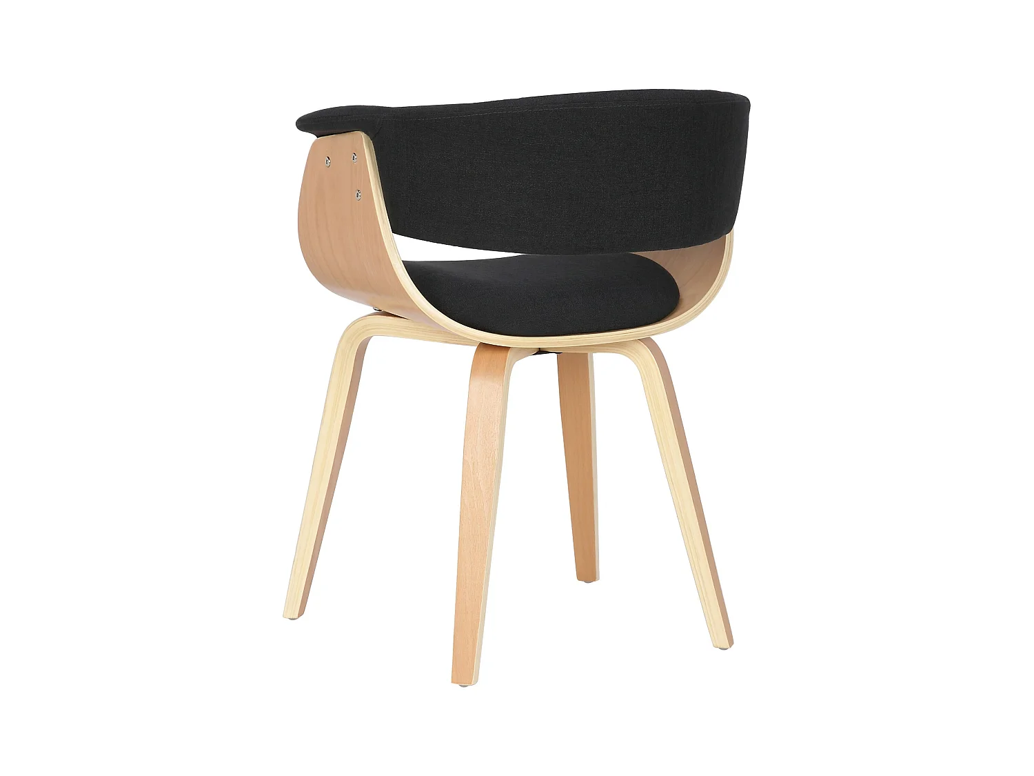 chaise salle à manger - Tissu & Nature - Noir - Bruce