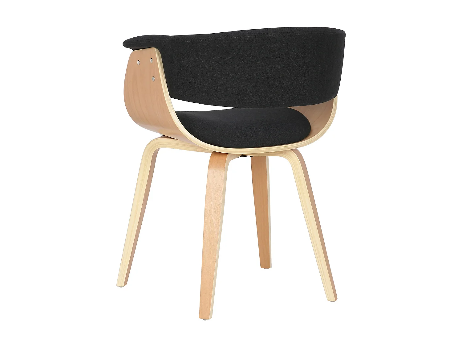 chaise salle à manger - Tissu & Nature - Noir - Bruce