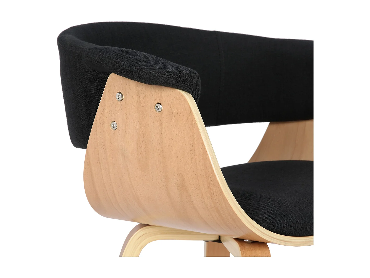 chaise salle à manger - Tissu & Nature - Noir - Bruce