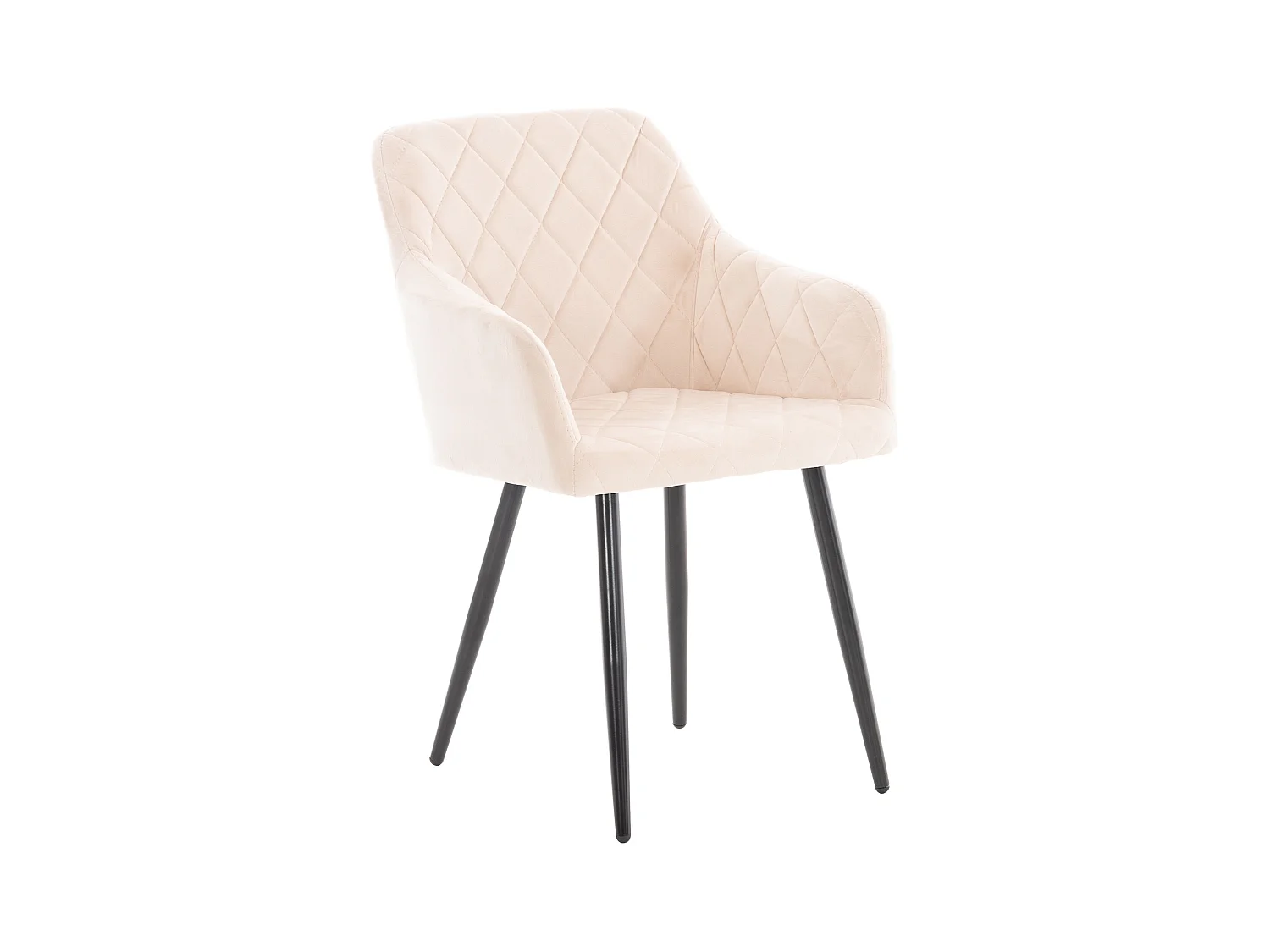 chaises avec accoudoirs - Velours - Beige - Shila