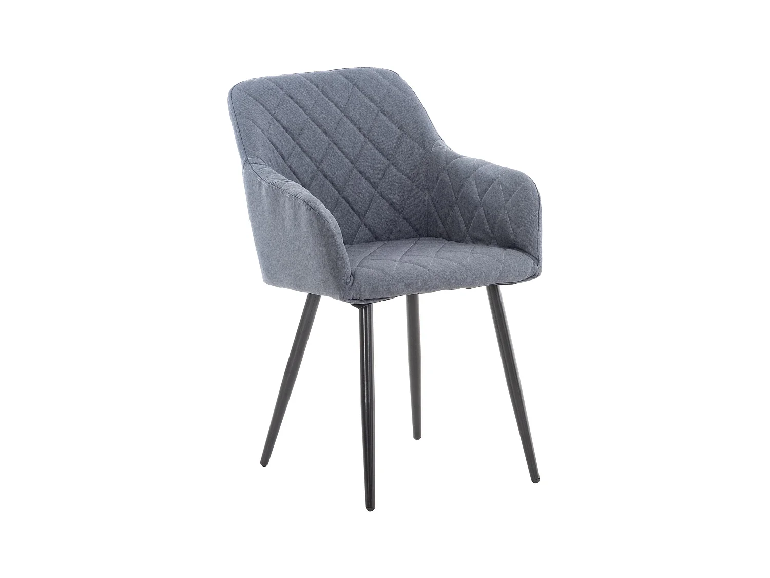 chaises avec accoudoirs - Tissu - Gris foncé - Shila