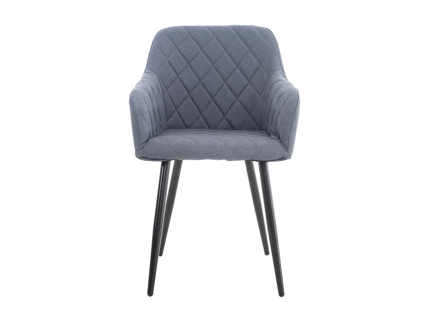 chaises avec accoudoirs - Tissu - Gris foncé - Shila