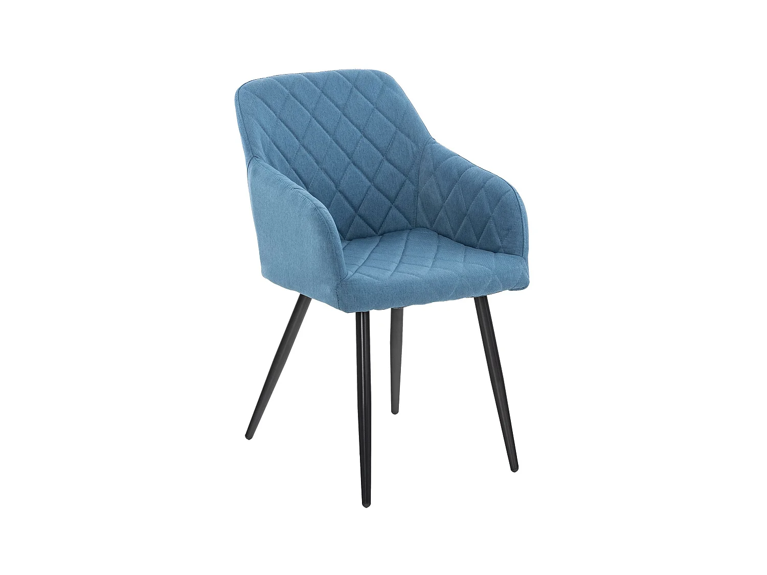 chaises avec accoudoirs - Tissu - Bleu - Shila