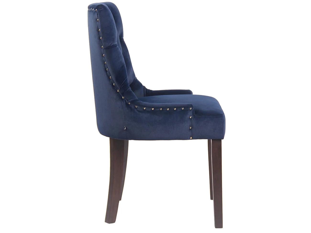 chaise salle à manger - Velours & Antique - Bleu - Aberdeen
