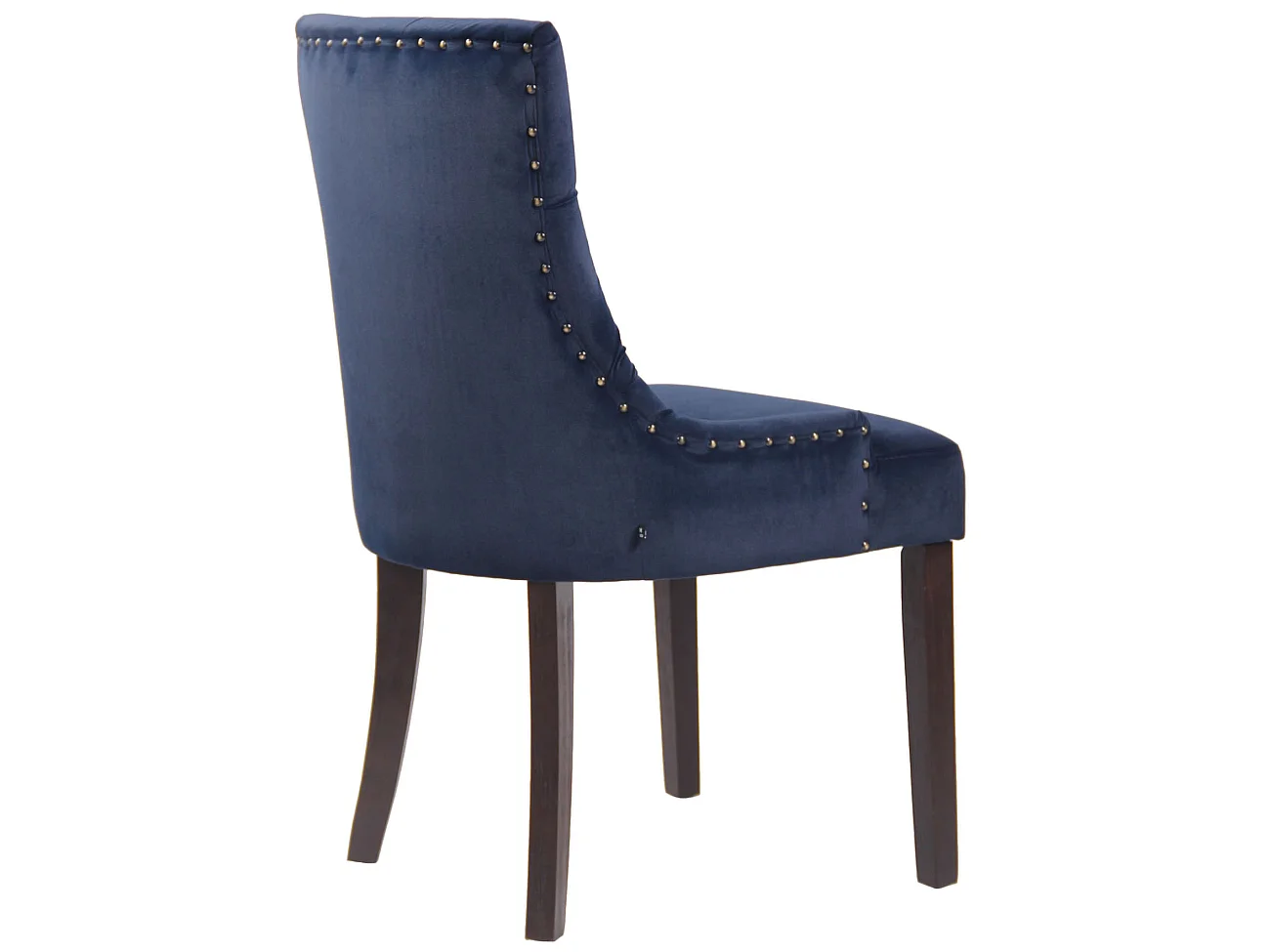 chaise salle à manger - Velours & Antique - Bleu - Aberdeen