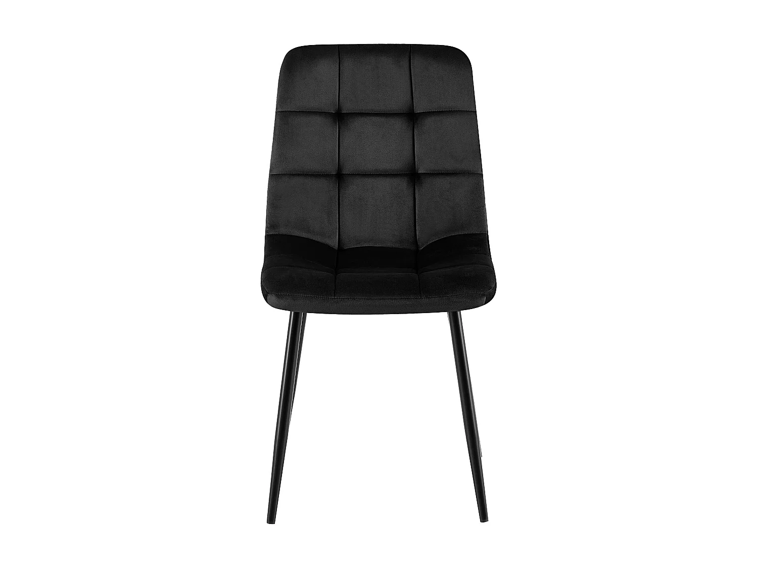 chaise salle à manger - Velours - Noir - Antibes