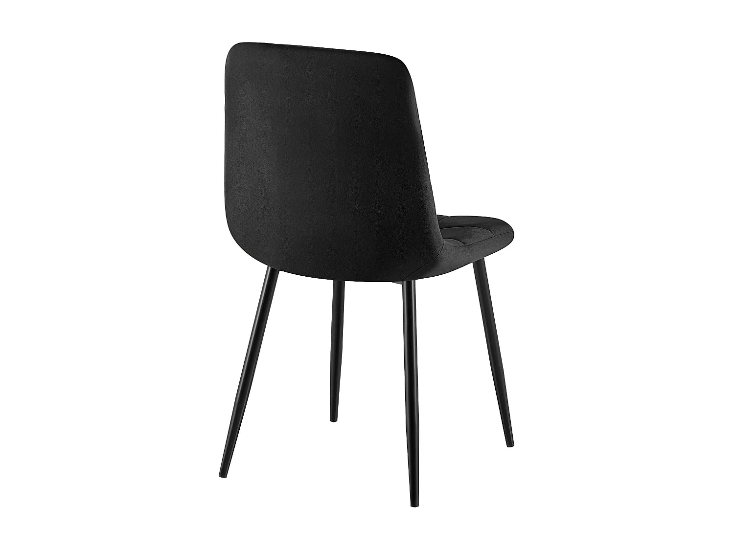 chaise salle à manger - Velours - Noir - Antibes