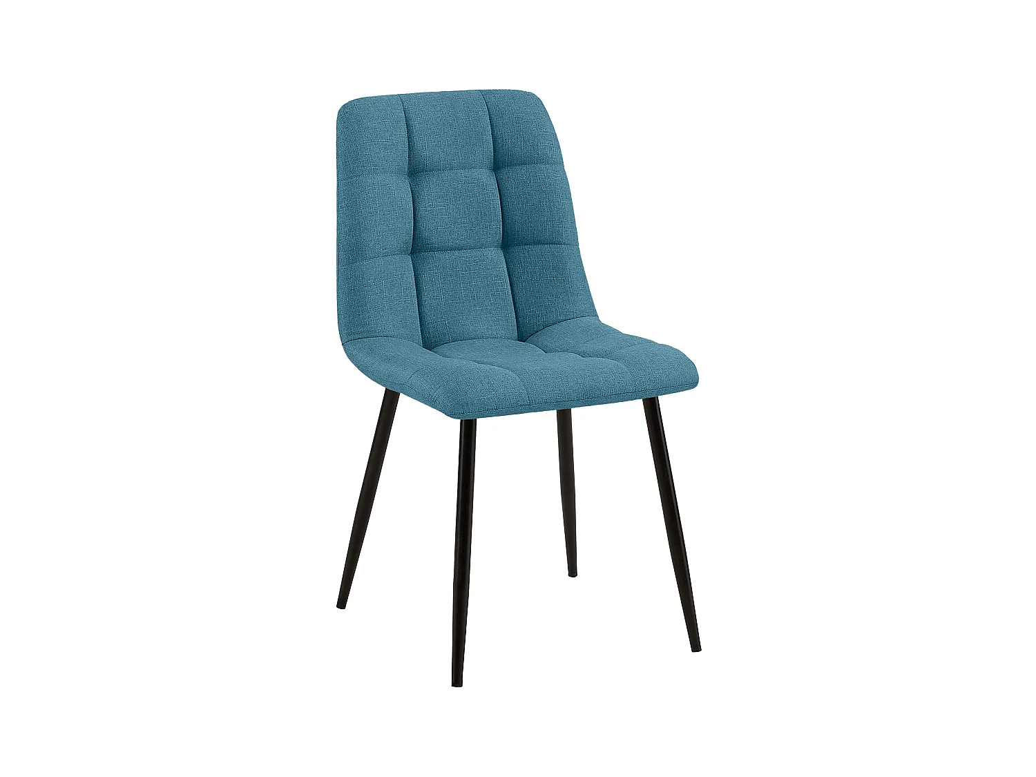 chaise salle à manger - Tissu - Bleu - Tilde