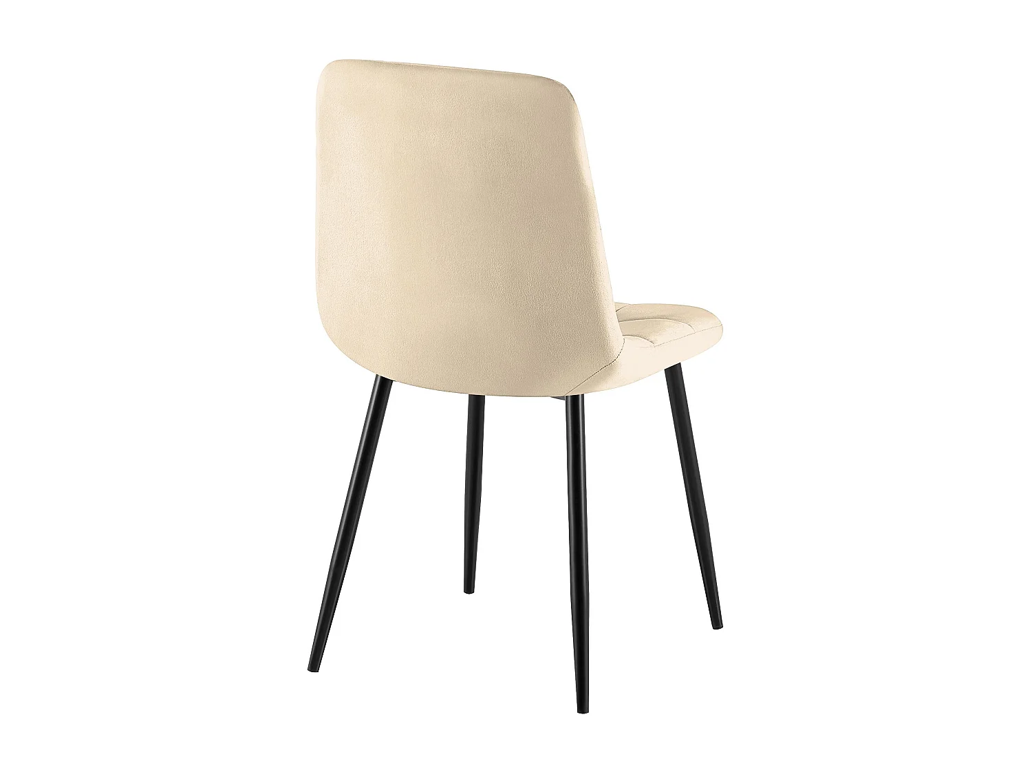 chaise salle à manger - Velours - Blanc crème - Antibes