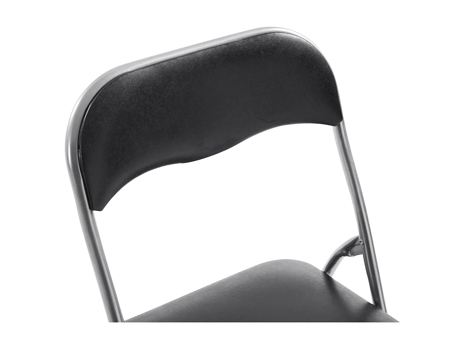 Lot de 2  Chaise de conférence - Plastique & Antique clair - Noir / Argent - Felix