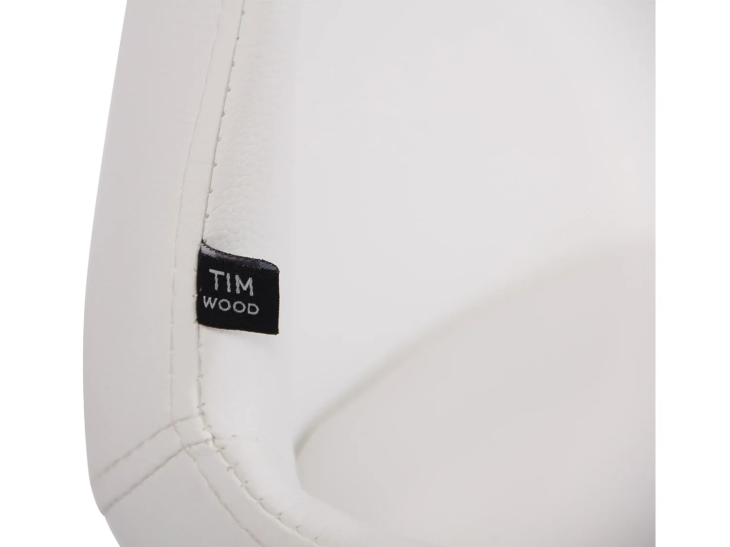 Set van 4  Eetkamerstoelen - Kunstleer - wit - Luna