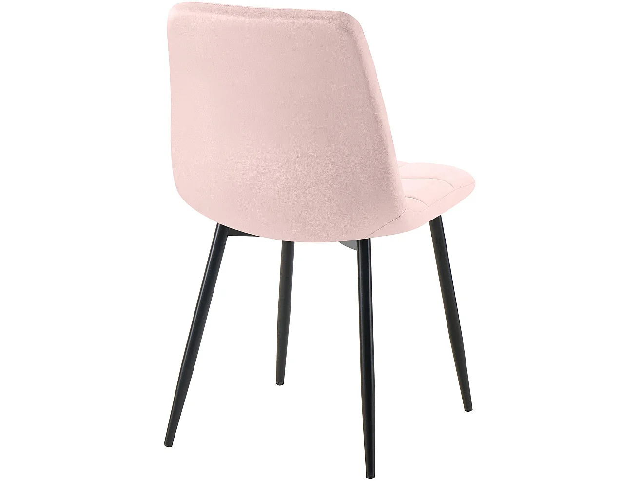 Lot de 2  chaise salle à manger - Velours - Rose - Tilde