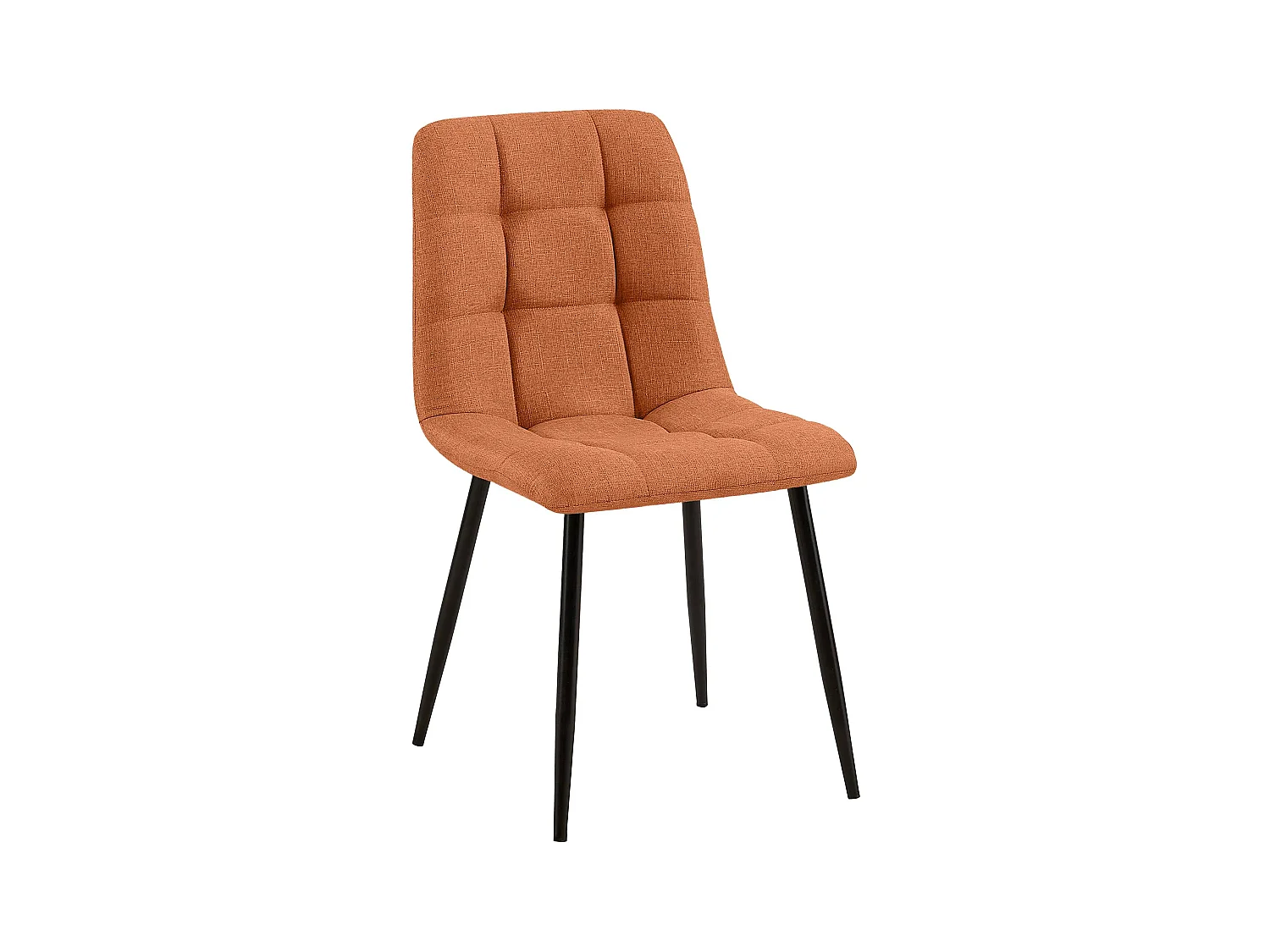 chaise salle à manger - Tissu - Orange - Tilde