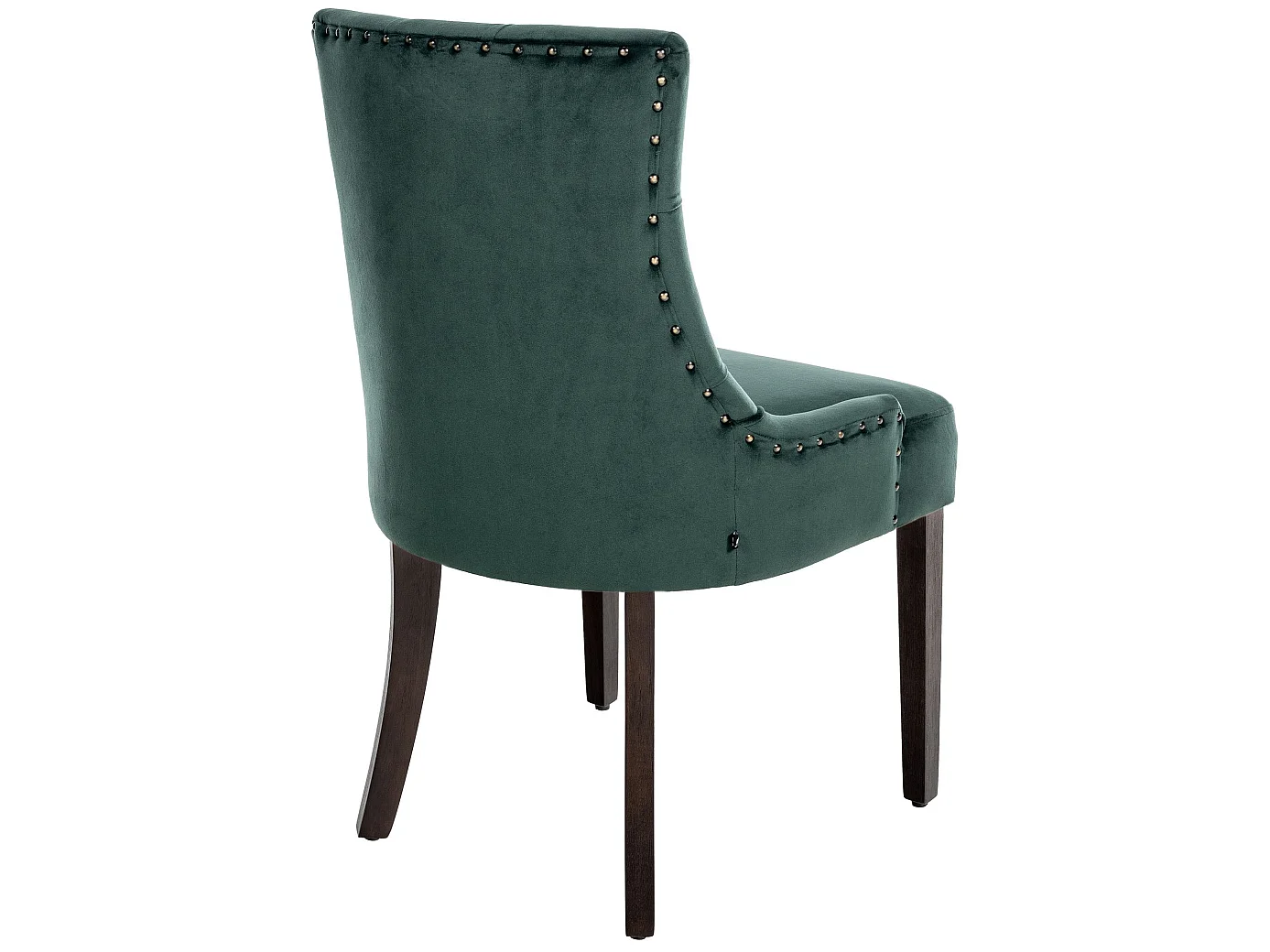 Lot de 4  chaise salle à manger - Velours & Antique - Vert foncé - Aberdeen