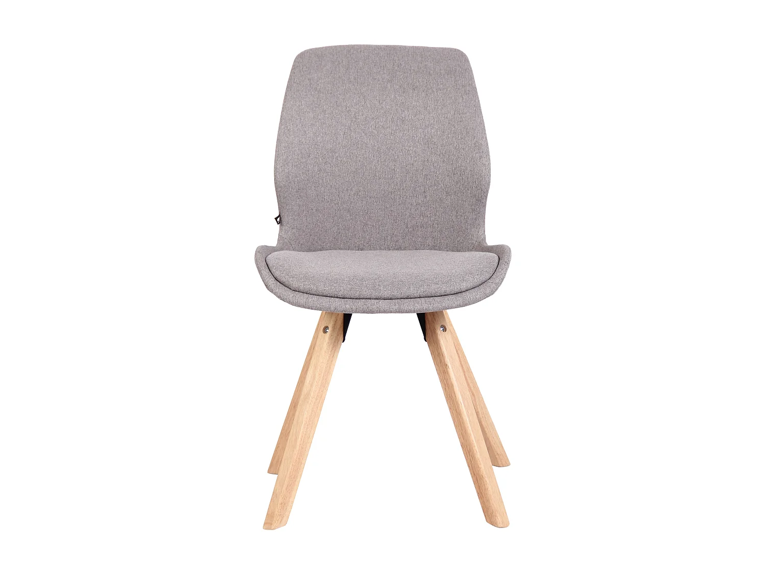 chaise salle à manger - Tissu - Gris - Luna