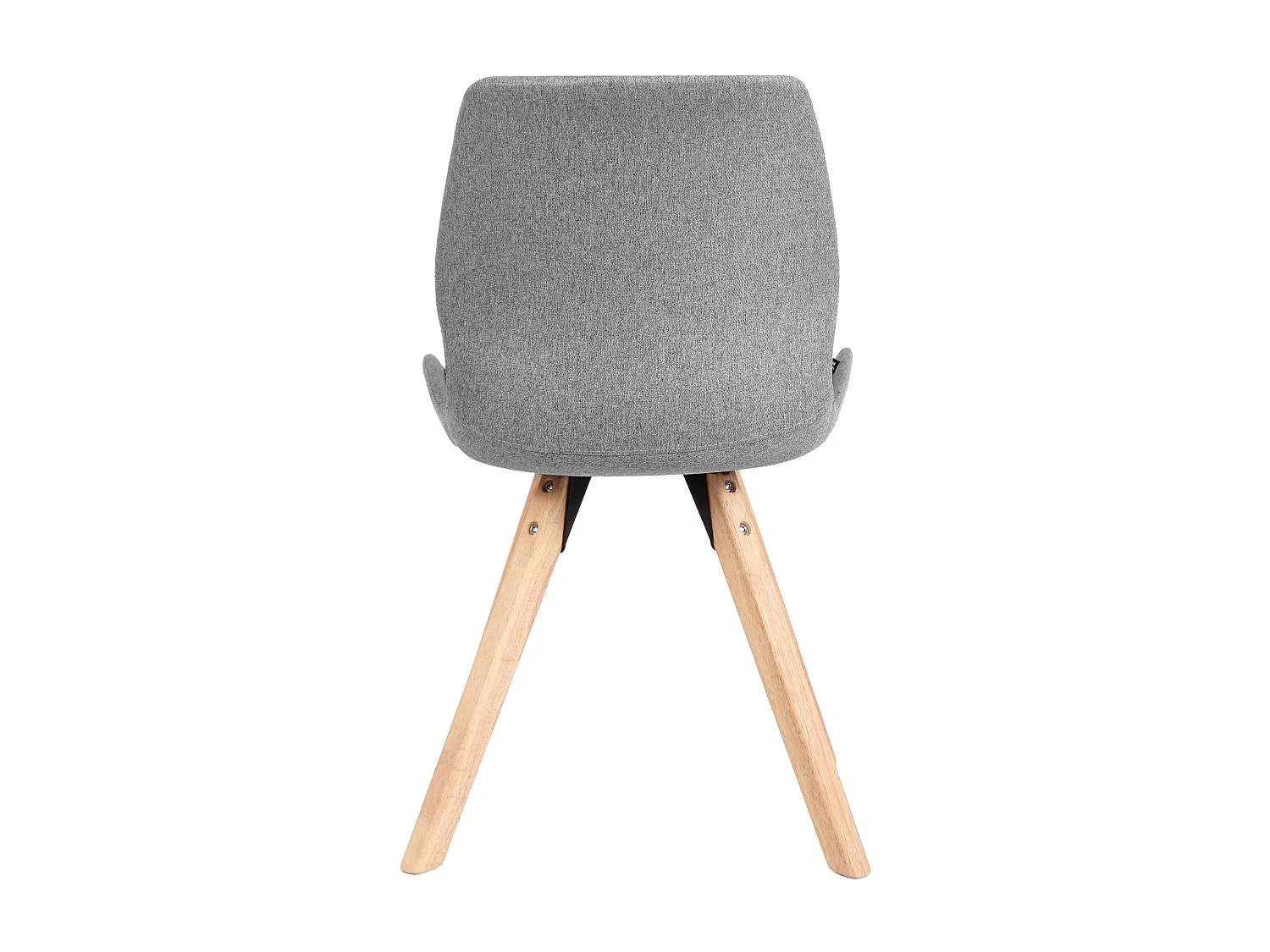 chaise salle à manger - Tissu - Gris - Luna