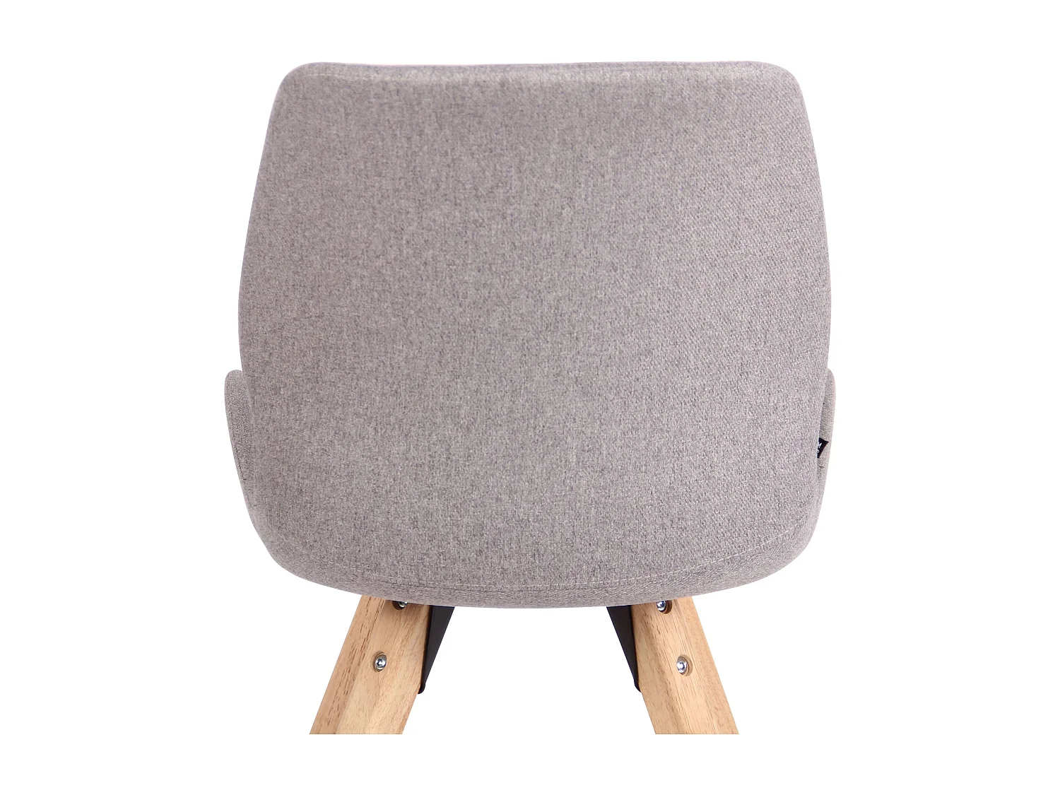 chaise salle à manger - Tissu - Gris - Luna