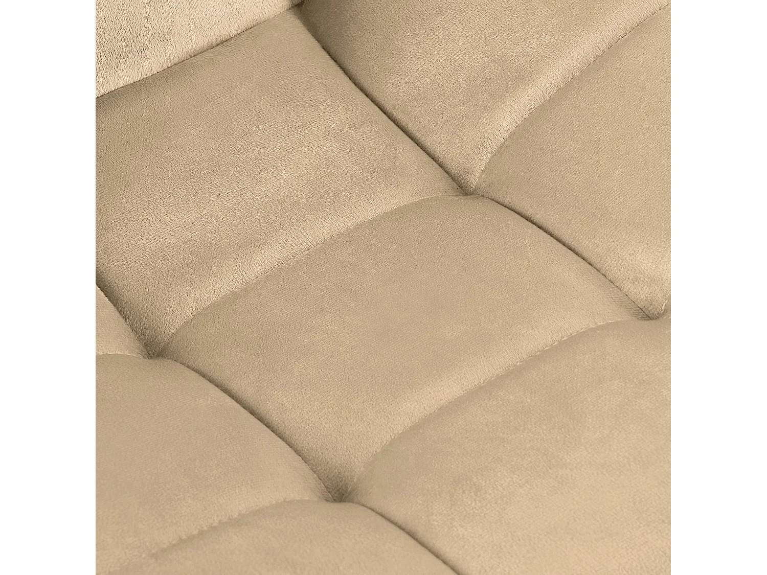 Lot de 4  chaise salle à manger - Velours - Crème - Antibes