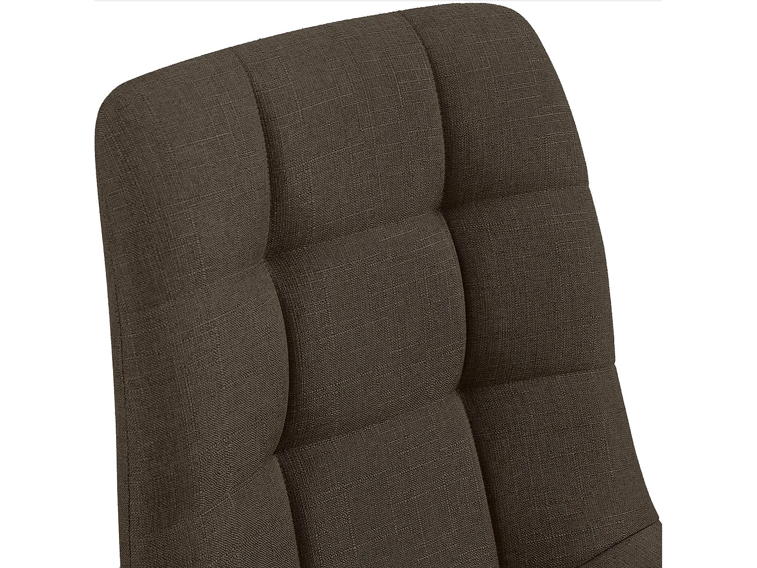 Lot de 2  chaise salle à manger - Tissu - Marron - Tilde