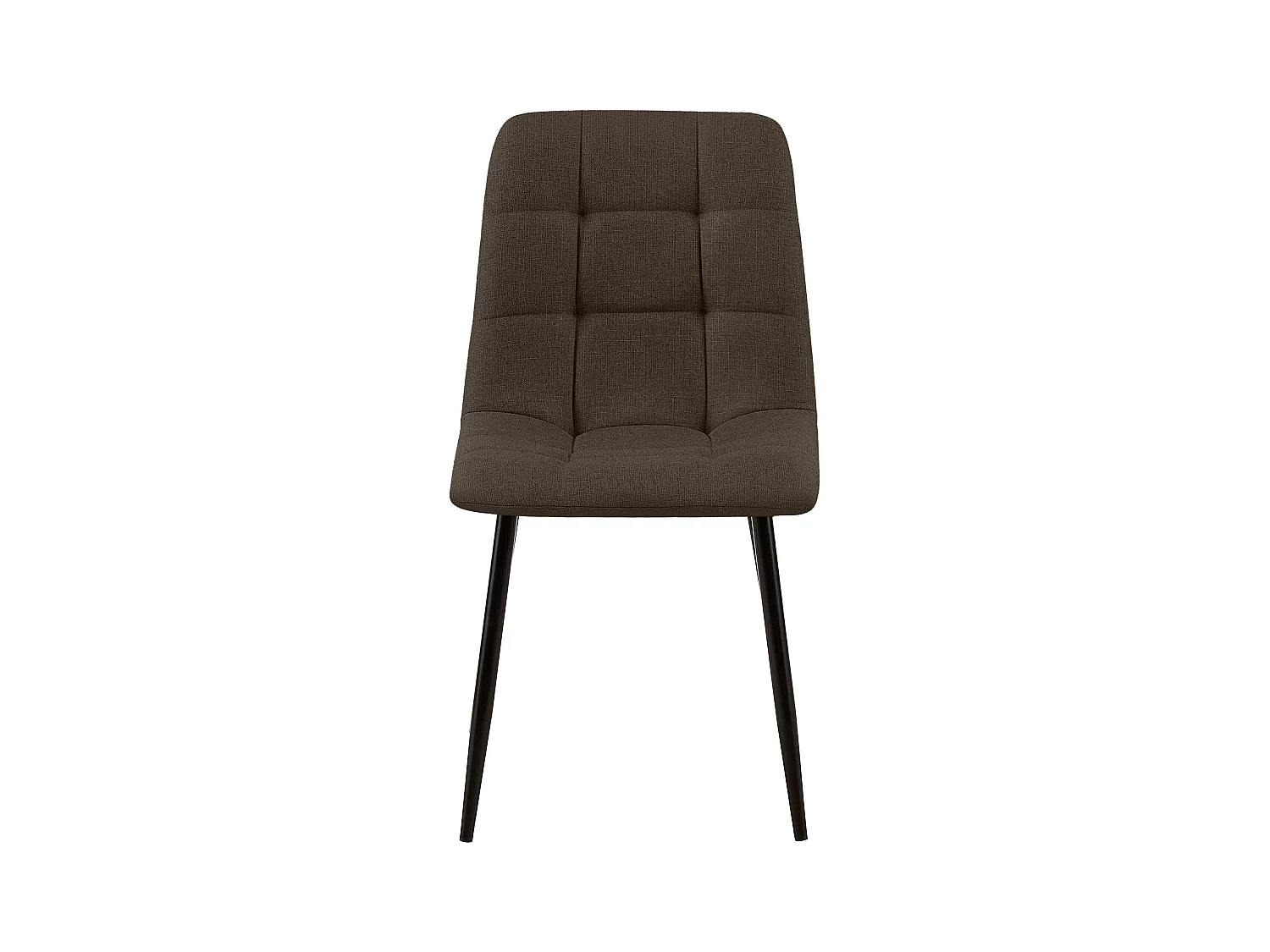 Set van 2  Eetkamerstoelen - Stof - bruin - Tilde