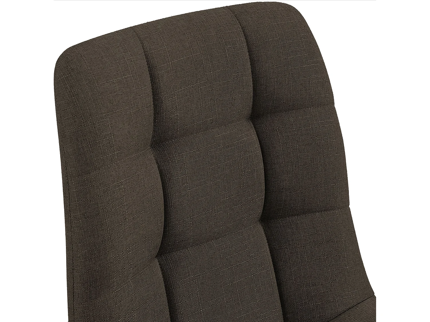 Lot de 2  chaise salle à manger - Tissu - Marron - Tilde