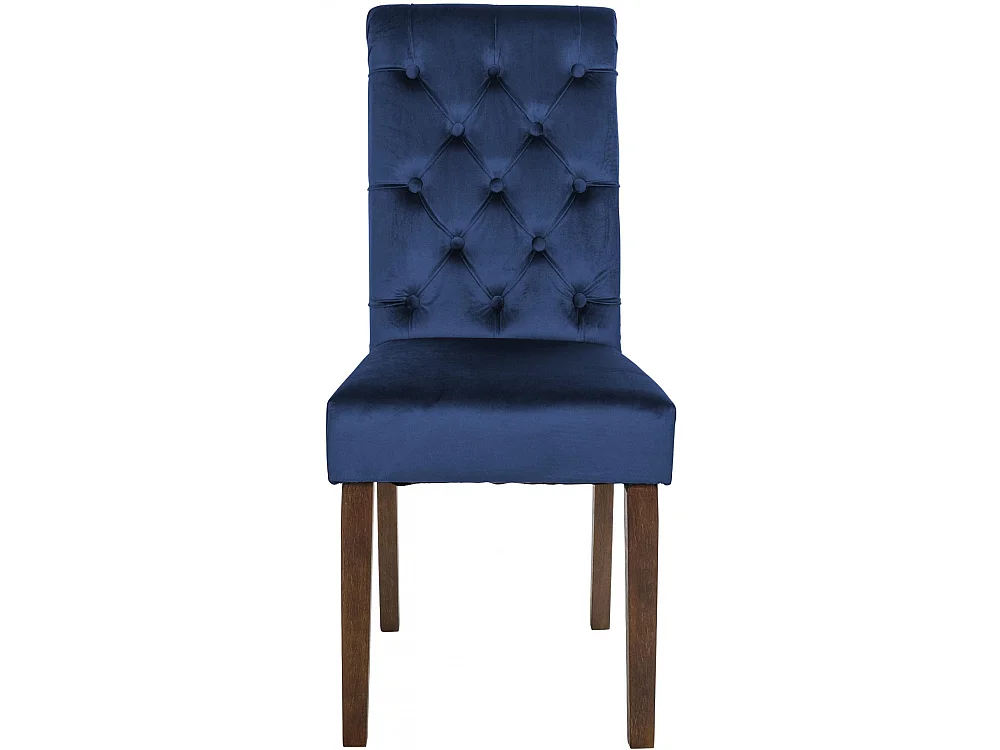 Eetkamerstoelen - Fluweel - blauw - Lisburn