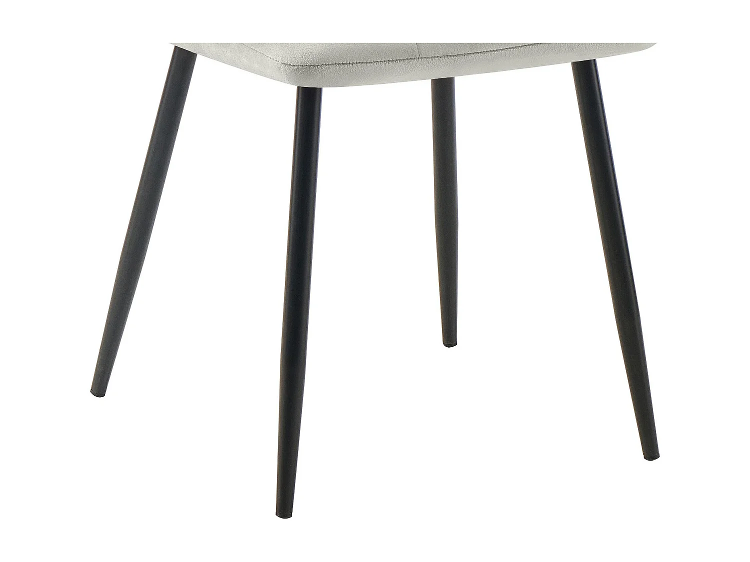 chaise salle à manger - Velours - Gris - Tilde