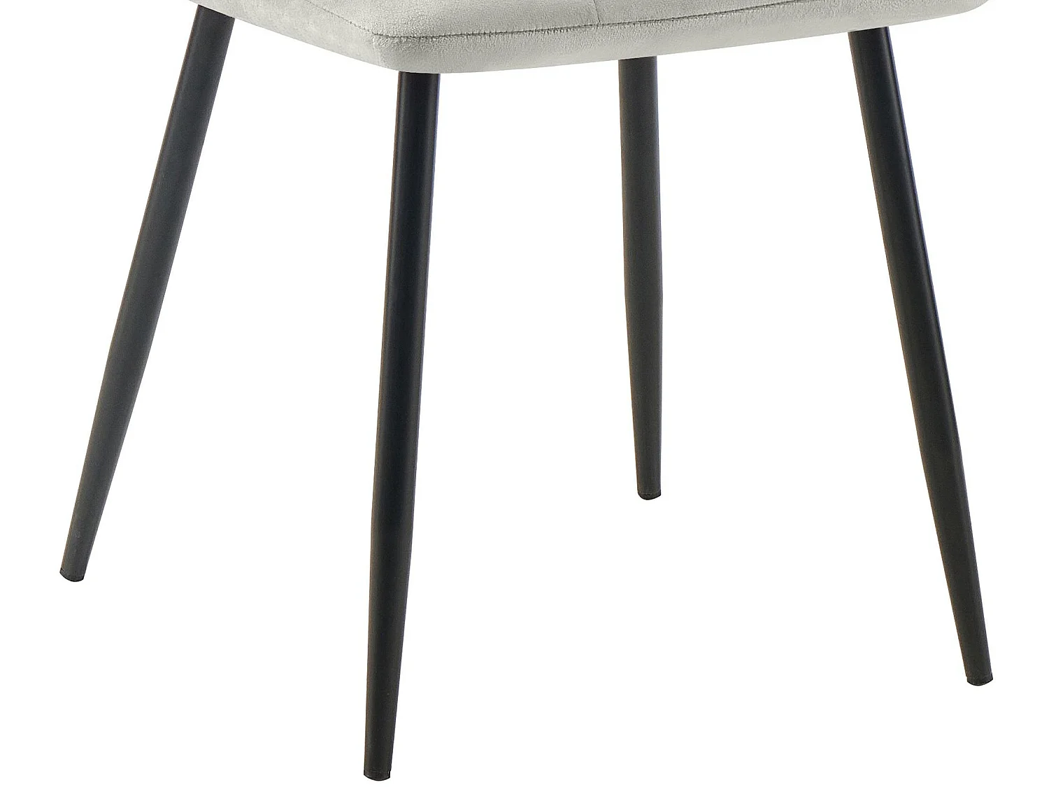 chaise salle à manger - Velours - Gris - Tilde