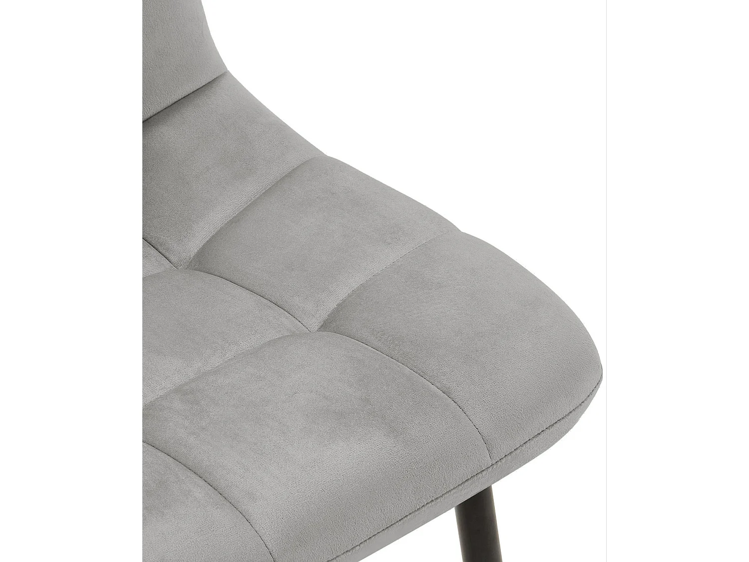 chaise salle à manger - Velours - Gris - Tilde