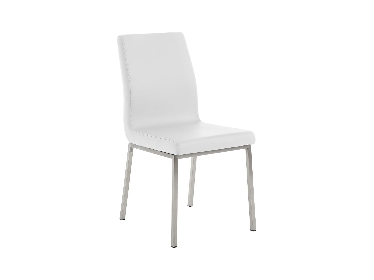 Esszimmerstuhl - Kunstleder - weiß - Colmar
