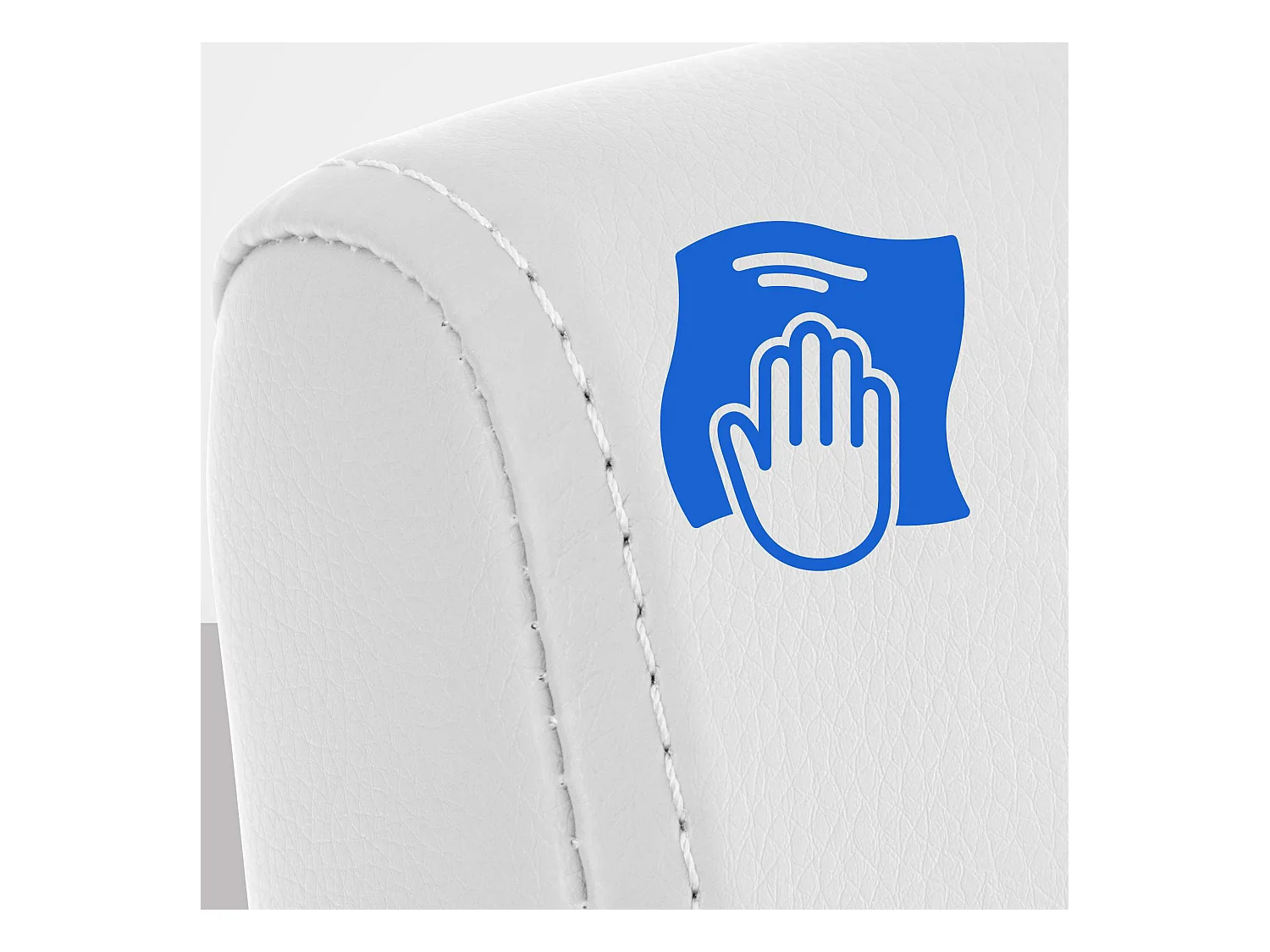 Esszimmerstuhl - Kunstleder - weiß - Colmar