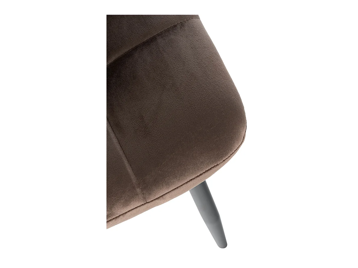 chaise salle à manger - Velours - Marron - Antibes