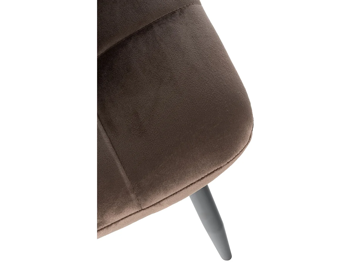 chaise salle à manger - Velours - Marron - Antibes