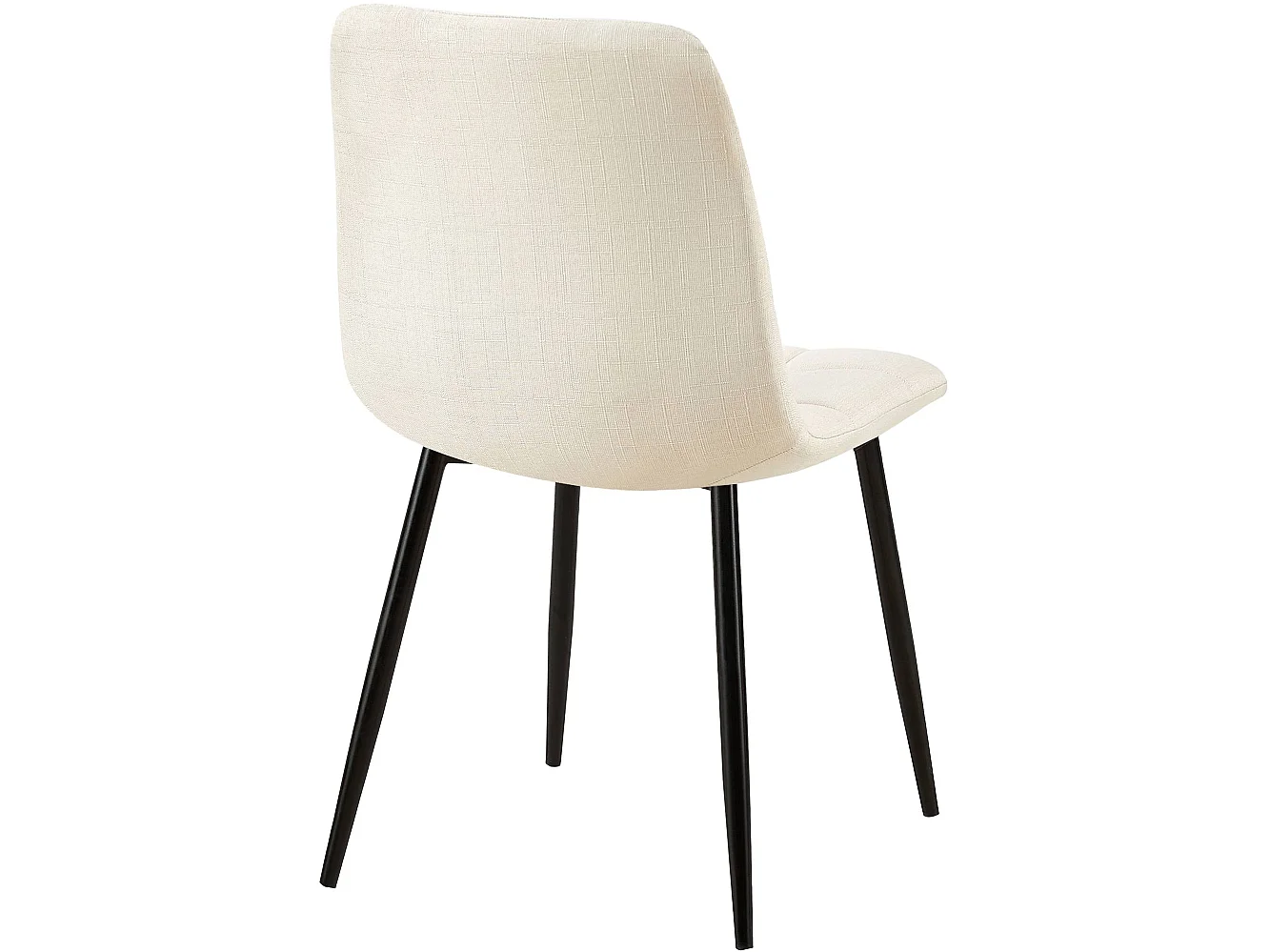 chaise salle à manger - Tissu - Crème - Tilde