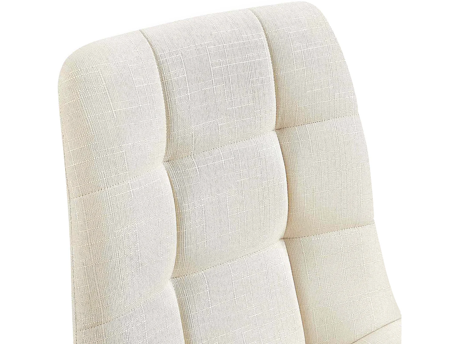 chaise salle à manger - Tissu - Crème - Tilde