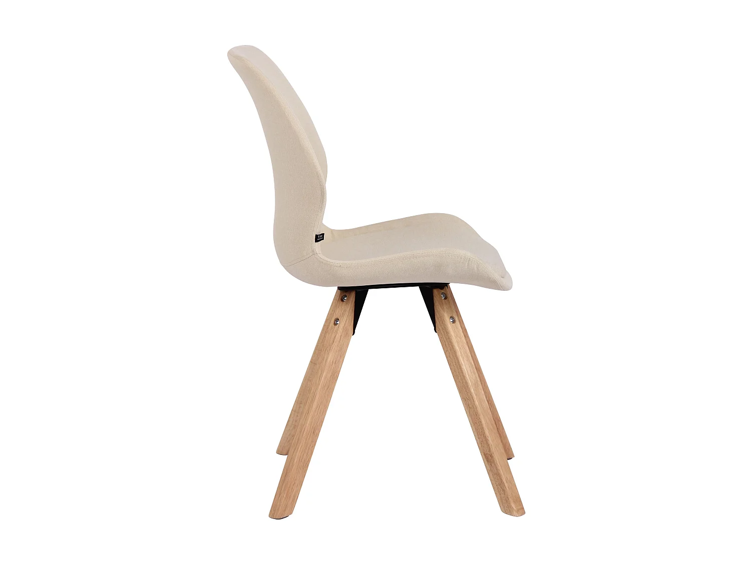 Esszimmerstuhl - Stoff - creme - Luna