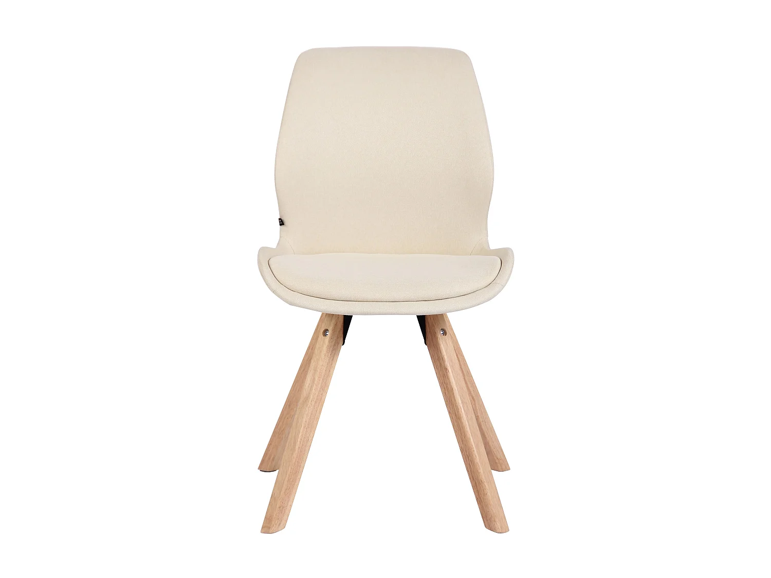 chaise salle à manger - Tissu - Crème - Luna