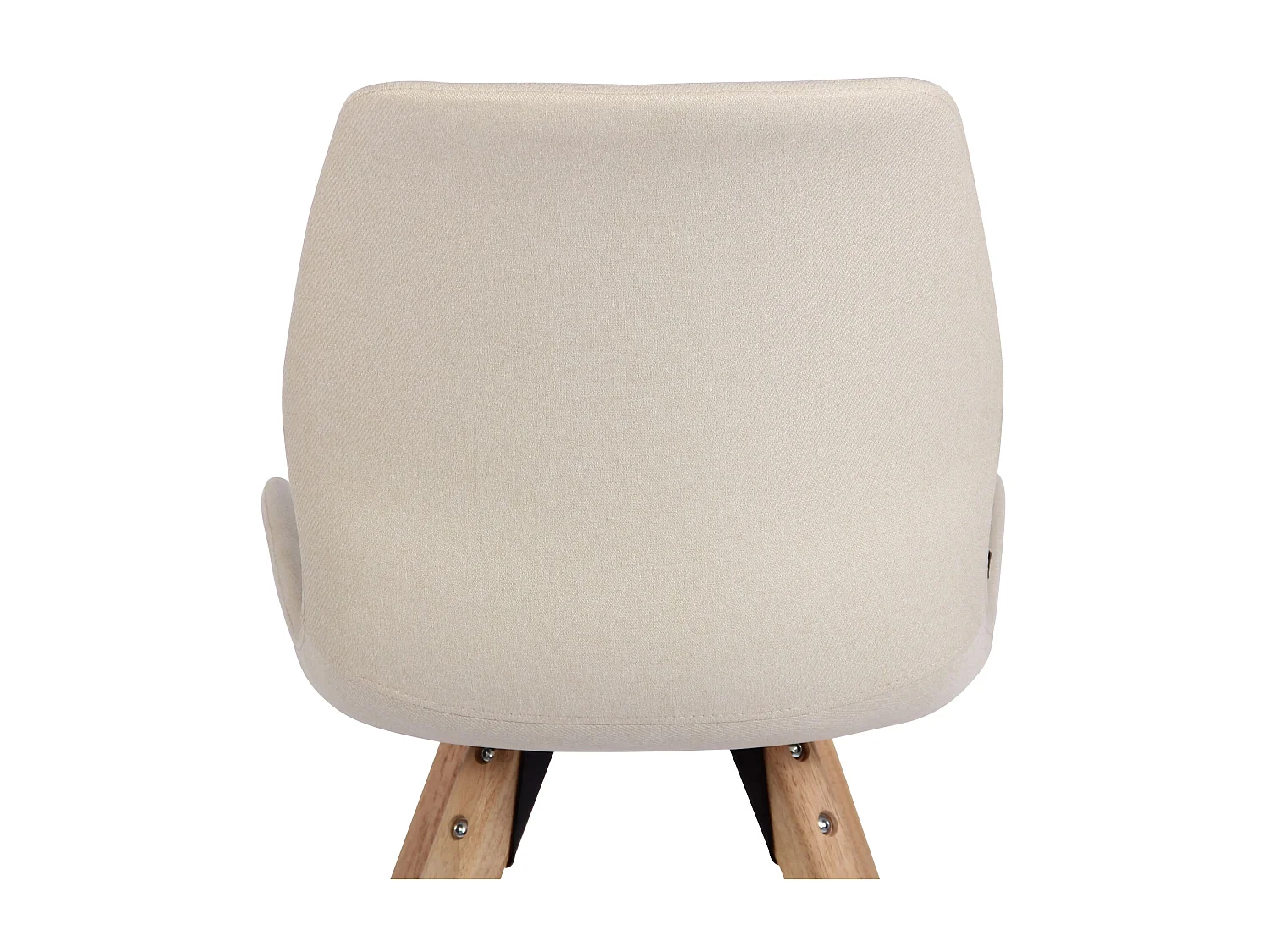 chaise salle à manger - Tissu - Crème - Luna