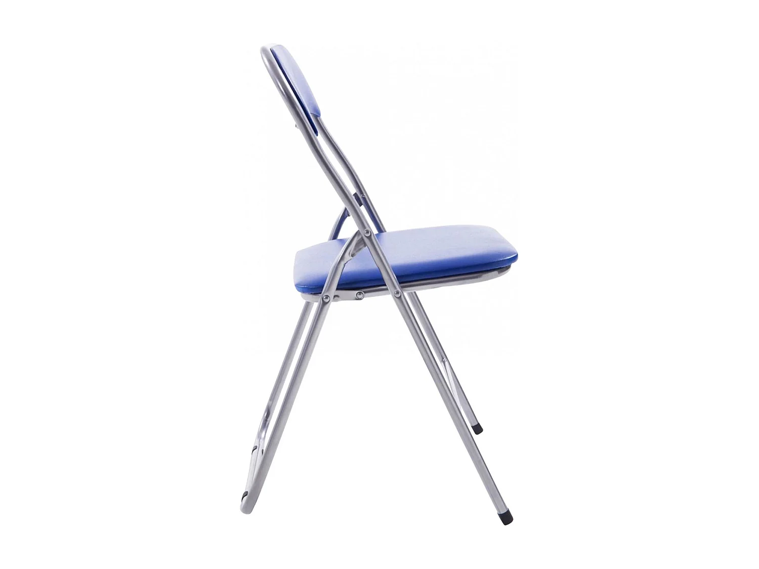 Lot de 2  Chaise de conférence - Plastique & Antique clair - Bleu / Argent - Felix