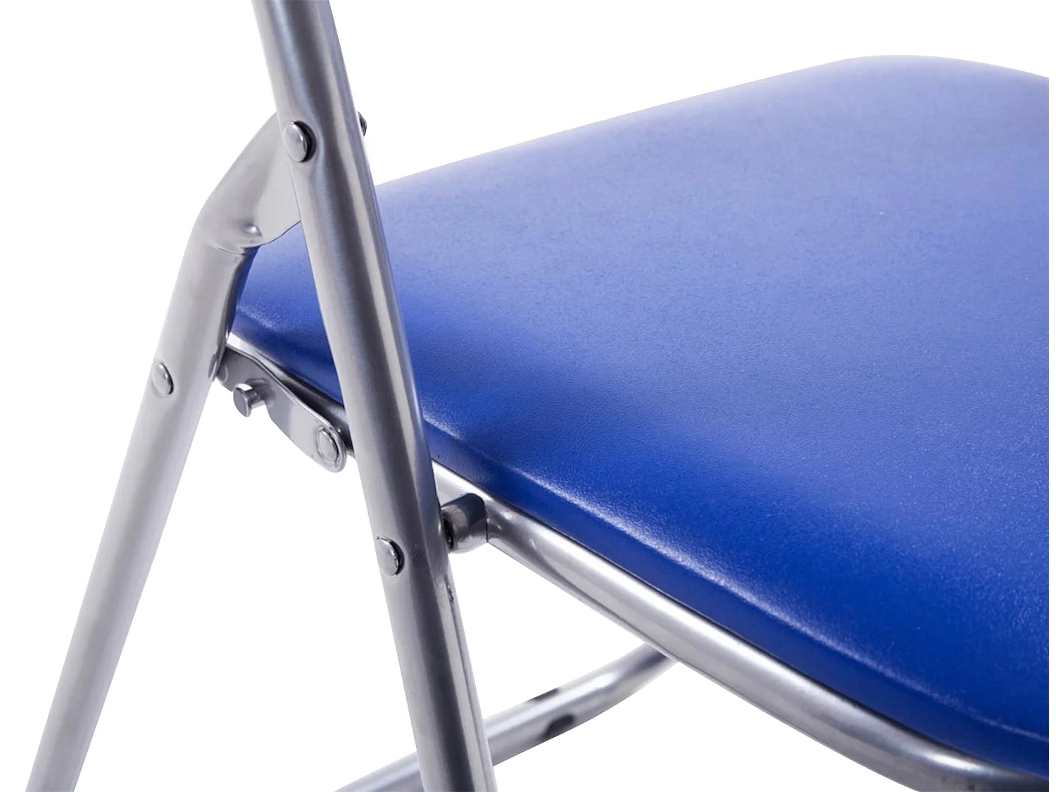 Lot de 2  Chaise de conférence - Plastique & Antique clair - Bleu / Argent - Felix