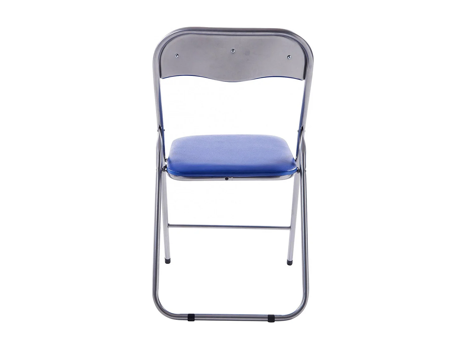 Lot de 2  Chaise de conférence - Plastique & Antique clair - Bleu / Argent - Felix